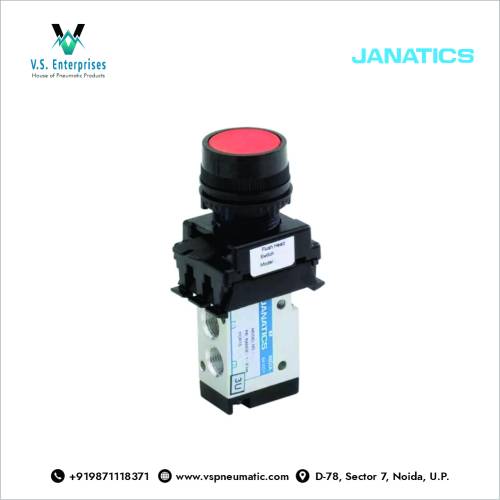 Janatics Air Pneumatic Mechanical Push Button Valve Dealer in Noida