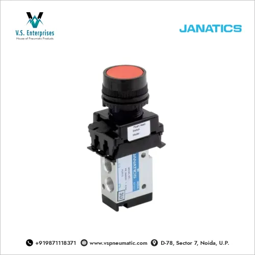 Janatics Air Pneumatic Mechanical Push Button Valve Dealer in Noida