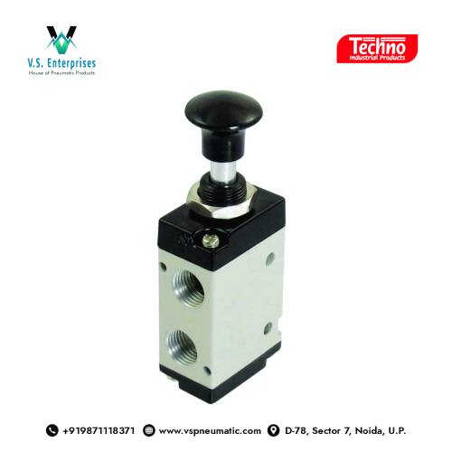 Techno Air Pneumatic Mechanical Push Button Valve  Suppliers in Noida
