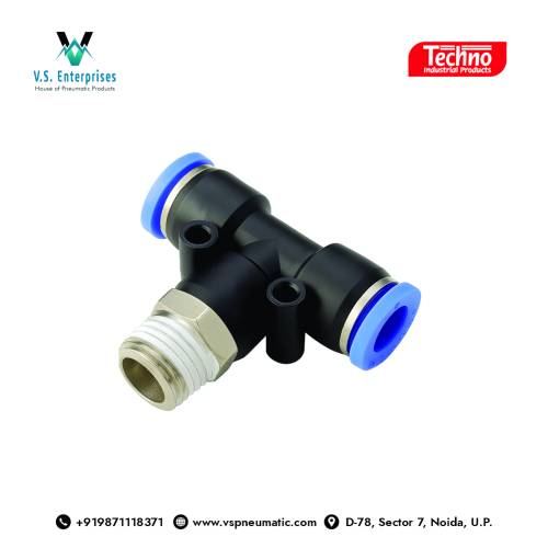 Techno Pneumatic Male Tee Branch Suppliers in Noida