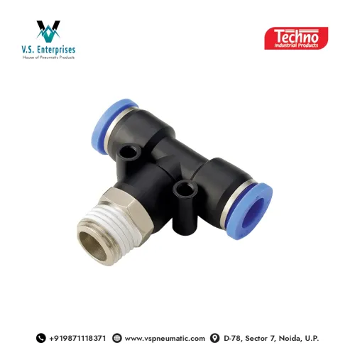 Techno Pneumatic Male Tee Branch Suppliers in Noida