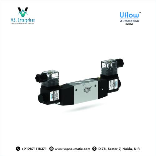 Uflow Air Pneumatic Double Solenoid Valve Dealer in Noida